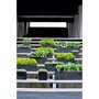 Pottery Pots Natural Balcony Slim Low rechthoekige plantenbak grijs detail
